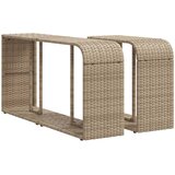  11-dijelni set vrtnih sofa od poliratana s jastucima bež | shoptok.hr