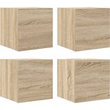  Zidni TV ormarići 4 kom boja hrasta sonome 30,5 x 30 x 30 cm | Eponuda.ba