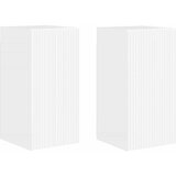 TV zidni ormar Zidne 2 pcs Sjajno bijelo 30 x 31 x 60 cm | shoptok.hr
