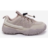 Boto Children's Sneakers With Drawstring Light Beige Nanelita | Shoptok.si
