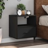  Zidni noćni ormarići 2 kom crni 40x31x39,5 cm | shoptok.hr