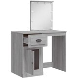  Toaletni stolić s LED svjetlima sivog sonome 90x42x132,5 cm | shoptok.hr