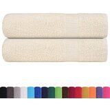 vidaXL Brisače 2 kos krem 50x100 cm 360 gsm 100% bombaž | Shoptok.si