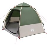 Brzi šator s kišnom navlakom za 4 osobe Zelena 185T Polyester | Eponuda.com