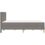  Okvir kreveta s madracem Sivo-smeđa 140 x 190 cm tkanina | shoptok.hr