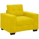  Set sofe od 3 dijela s jastucima žute boje od baršuna | shoptok.hr