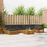  Set vanjskih sofa 8 kom. Prirodna i antracit | shoptok.hr