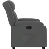 vidaXL Naslanjač temno siv blago | Shoptok.si