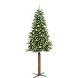 vidaXL Ožja jelka med 300 LED Zelena 210 cm PVC in trden bor | Shoptok.si