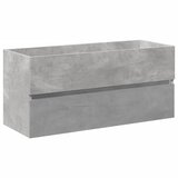  2-dijelni set kupaonskog namještaja siva boja betona drveni 100 x 38.5 x 45 cm | Shoptok.si