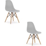 Brandless OSAKA stol siv / naravne noge x 2, (22030720) Cene
