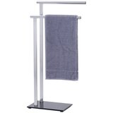 Wenko 22090100 - Stalak za peškire LAVA 42x81 cm nerđajući čelik/srebrna/crna Cene
