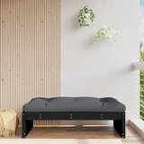 vidaXL Vrtni tabure crni 120 x 80 cm od masivne borovine Cijene