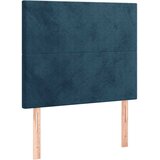Box spring krevet s madracem tamnoplavi 90x190 cm baršunasti | shoptok.hr