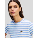 Karl Lagerfeld Majica kraljevsko plava / bijela | shoptok.hr