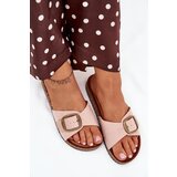 Boto Women's sandals with buckle on cork platform pink Zavira | Shoptok.si
