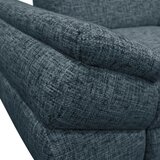 MID.YOU KOTNA SEDEŽNA GARNITURA, struktura, pliš modra | Shoptok.si
