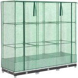 Maison Chic Visoka greda - Greda - Cvetlični Lonec s prevleko za rastlinjak videz ratana 120x40x123cm, (21789943) | Shoptok.si
