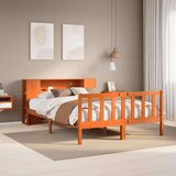  Krevet s regalom za knjige bez madraca 150x200 cm od borovine Cijene