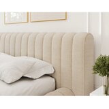 ELTAP bež oblazinjena zakonska postelja s prostorom za shranjevanje z letvenim dnom 160x200 cm carilla – | Shoptok.si