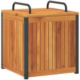  Zunanja škatla za blazine 45x45x45/53 cm akacijev les in jeklo, (21413627) | Shoptok.si
