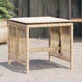  Vrtni stolci s jastucima 4 kom bež 41x41x36 cm od poliratana Cijene
