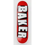 Brand Logo 8.25" Skateboard deska red / white