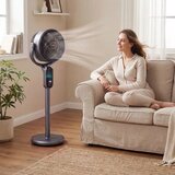 Izdelki za telo Stoječi ventilator 54-96 cm, nastavljiva višina, 8 hitrosti, 12-urni časovnik, siv | Shoptok.si