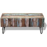  Klubska mizica iz trdnega predelanega lesa 100x50x38 cm | Shoptok.si