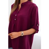 Kesi Włoski Blouse with a longer back plum | shoptok.hr