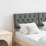  Tapecirani uzglavlje Tamno siva 120 cm Čvrsto borovo drvo | Eponuda.com