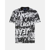 Karl Lagerfeld Majice s kratkimi rokavi B3M17033 Črna Cene
