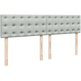  Krevet s oprugama i madracem svjetlosivi 200x200 cm baršunasti | shoptok.hr