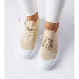Gemre Beige sneakers made of Polaire elastic material | Shoptok.si