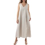 Crochè Dolge obleke CR08425 Bela Cene