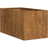 Maison Chic Cvetlični Lonec - Cvetlično korito Rusty 40x80x40 cm Vremensko odporno jeklo, (21790402) Cene