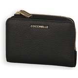 Coccinelle Denarnice 001 METALLIC SOFT Črna | Shoptok.si