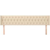  Vzglavje z ušesi krem 183x16x78/88 cm blago, (20953880) | Shoptok.si