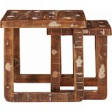  Stolovi za slaganje 2 pcs Smeđa Čvrsto drvo iz reciklaže | shoptok.hr