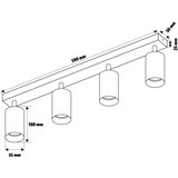  Brilagi - LED RGBW prigušiva spot svetiljka SELE 4xGU10/6W/230V antracit | Eponuda.com