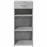  Komoda siva boja betona 40 x 42,5 x 93 cm od konstruiranog drva | shoptok.hr