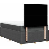  Krevet box spring s madracem tamnosivi 120 x 190 cm tkanina | shoptok.hr