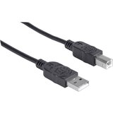 Manhattan USB kabel USB 2.0 USB-A vtič\, USB-B vtič 5.00 m črna 337779, (20519338) Cene