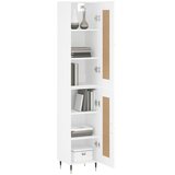  Visoka komoda bijeli 34,5x34x180 cm od konstruiranog drva | shoptok.hr