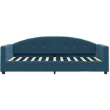  Dnevni krevet s madracem plavi 90 x 200 cm baršunasti | shoptok.hr