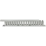 Logilink 19 cable management panel with front flap, 1U, grey, ORCC01G