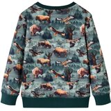  Dječja topla majica tamnozelena 128 | shoptok.hr