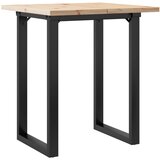  Blagovaonski stol O-oblika 60x60x75,5 cm od borovine i čelik | shoptok.hr