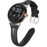 INF Faux usnjen pašček za Google Pixel Watch 41mm, tanek 12cm x 2cm Black, (5000348524) Cene
