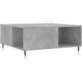 Maison Chic Klubska mizica - kavna mizica - Nizka mizica betonsko siva 80x80x36,5 cm inženirski les, (21754379) Cene